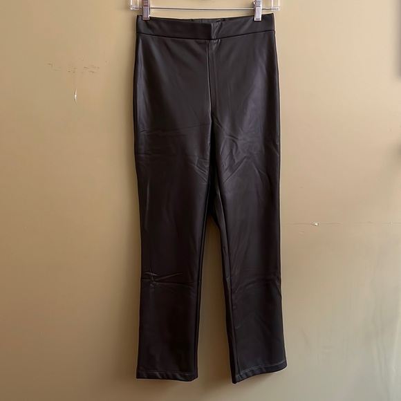 NWT SANCTUARY Carnaby Kick Faux-Leather Crop Pants - Olive - XS - Picture 6 of 11